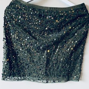 Noa Noa Green Sequin Skirt